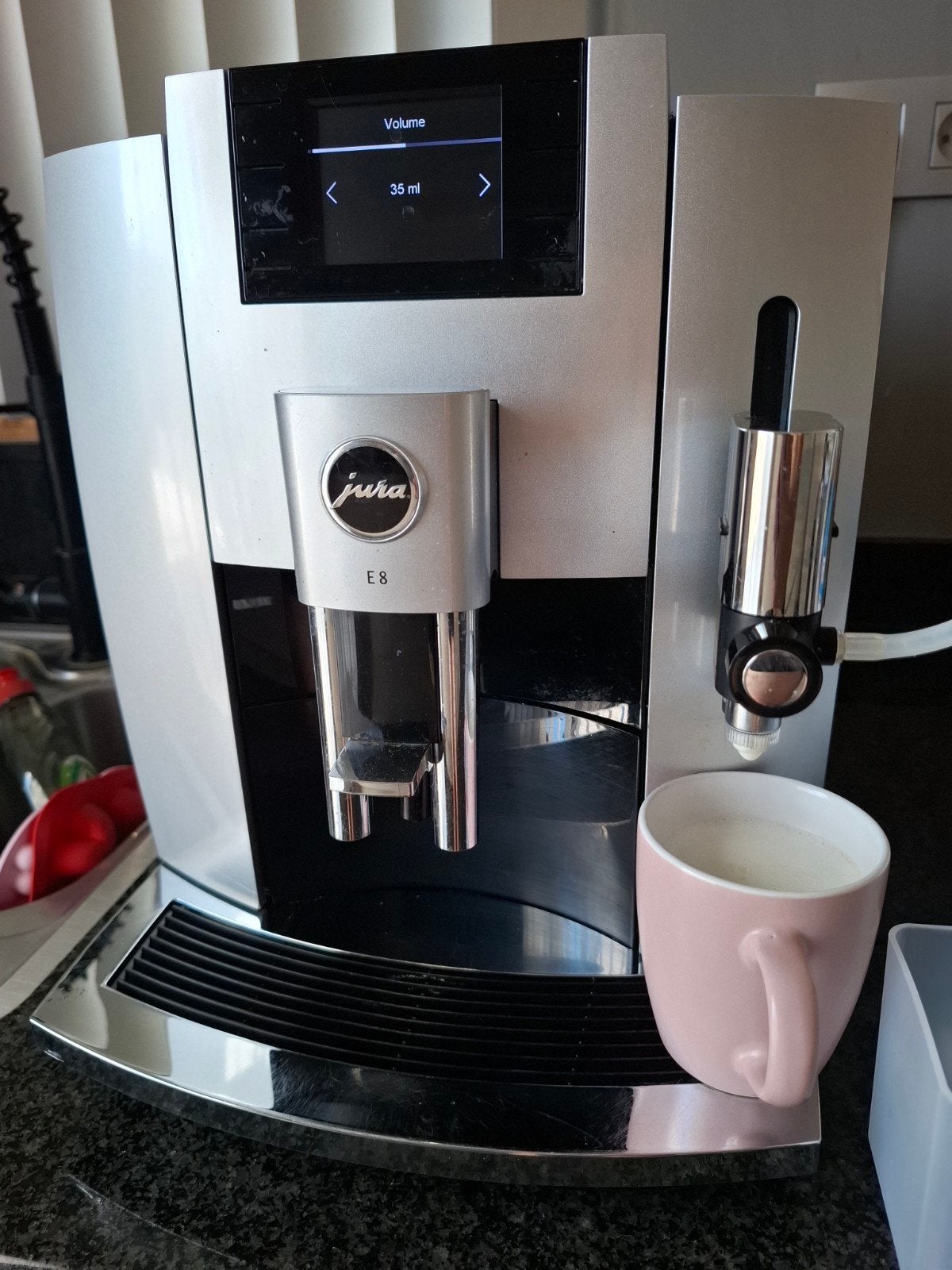 Jura E8 EB koffiemachine, Ophalen, Koffiemachine