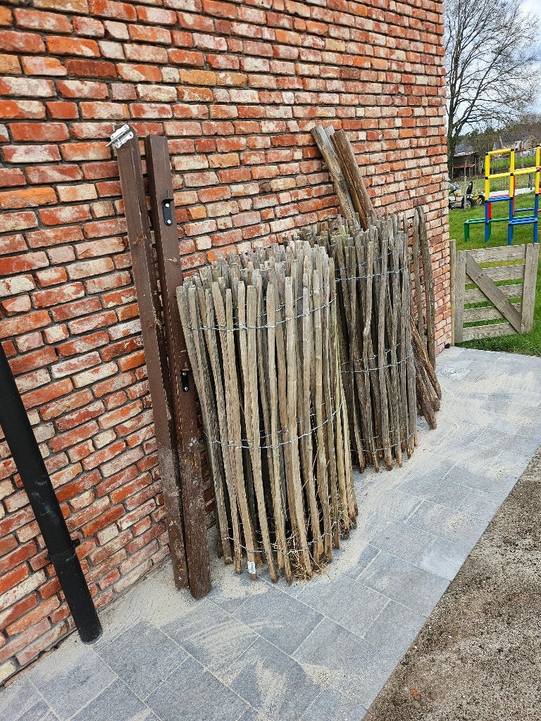 kastanje hekwerk 1,2m x 10m lang - Lat:4/5cm, Enlèvement, Comme neuf, Bois