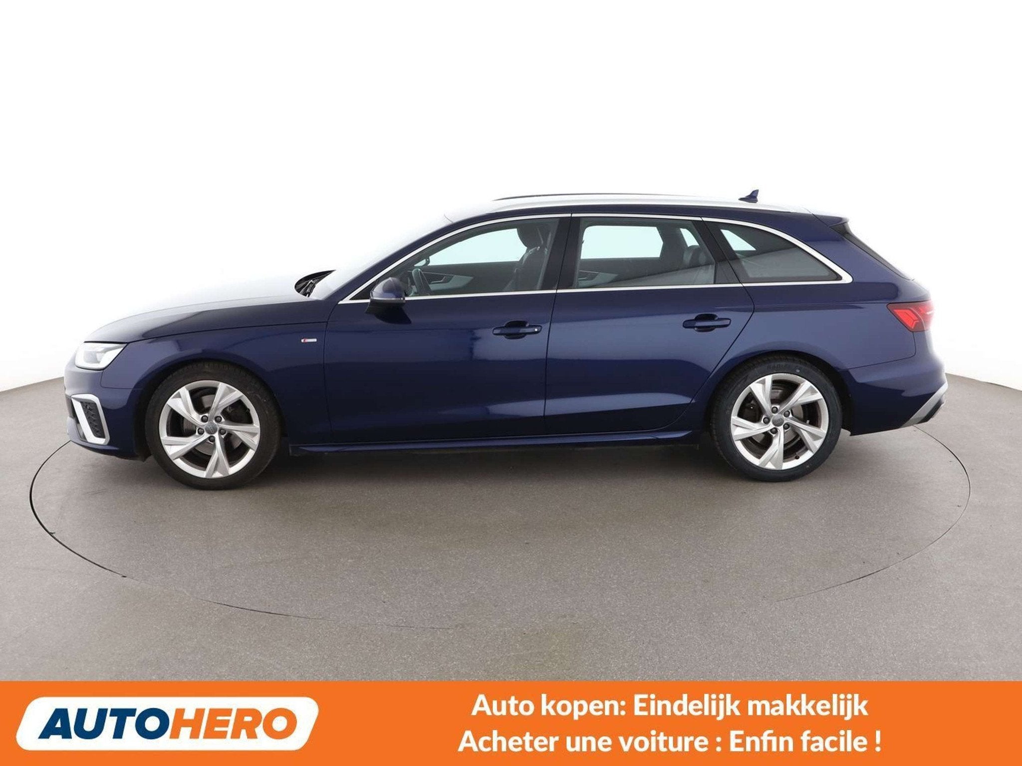 Audi A4 35 TFSI Mild-Hybrid S line (bj 2020, automaat), Auto's, Gebruikt, 1984 cc, Blauw, A4