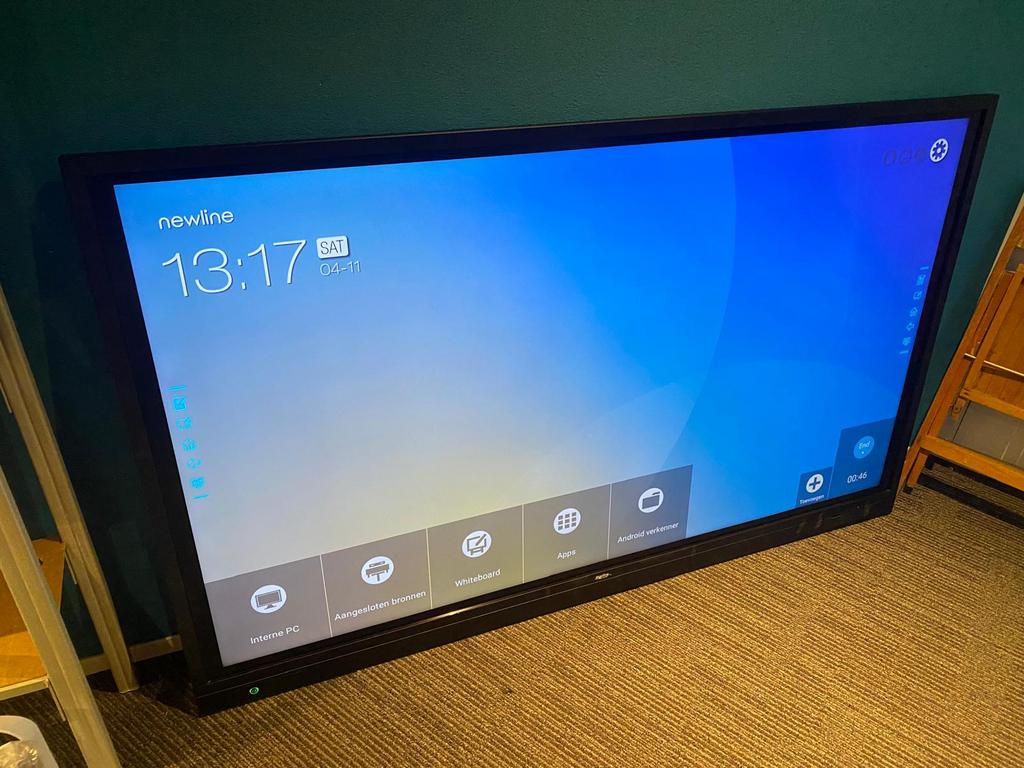 Schitterende NewLine touchscreen TV 75 inch 4K UHD, Audio, Tv en Foto, Televisies, Ophalen, LED, 50 Hz, Zo goed als nieuw