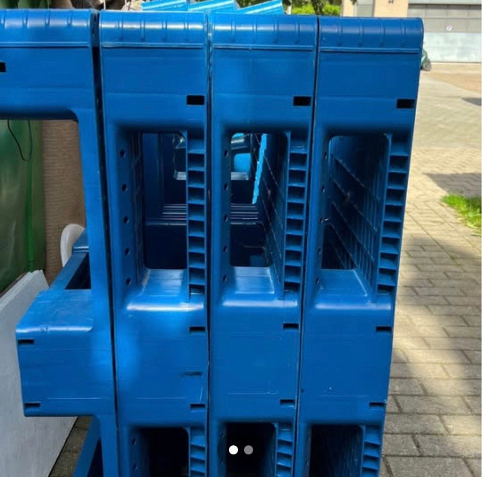 Lot de palettes d'exportation en plastique solides  PP, Doe-het-zelf en Bouw, Ophalen, Zo goed als nieuw