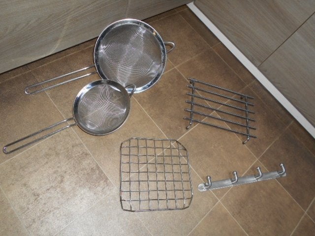 Metalen keukengerei / 5 stuks voor 5 €., Huis en Inrichting, Ophalen of Verzenden, Zo goed als nieuw