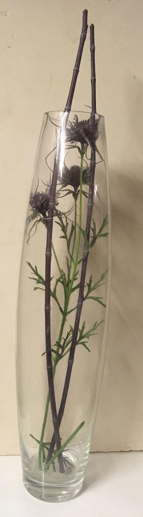 Grand vase en verre, Enlèvement, Comme neuf, Verre, 50 à 75 cm