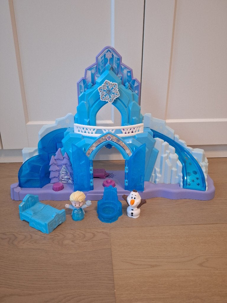 Fisher Price - Little People Frozen: Elsa's ijskasteel, Enfants & Bébés, Jouets | Fisher-Price, Comme neuf, Set de jeu, Avec lumière