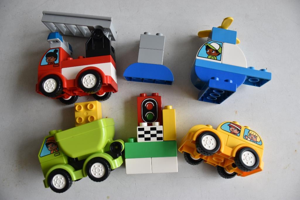 Duplo 10886  Mijn eerste auto creaties, Overige thema's, Ensemble complet, Comme neuf, Enlèvement