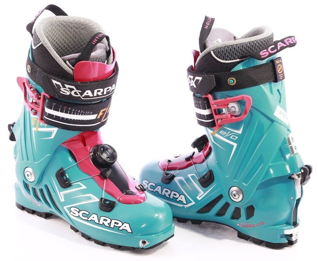Chaussures de ski 41 EU pour femmes SCARPA F1 EVO, TLT BOA, Autres marques, Carving, Utilisé, Chaussures