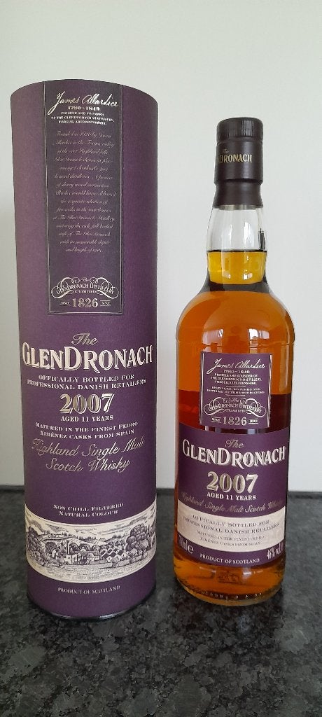 Glendronach whisky 2007  11y, Collections, Vins, Enlèvement ou Envoi, Neuf, Pleine