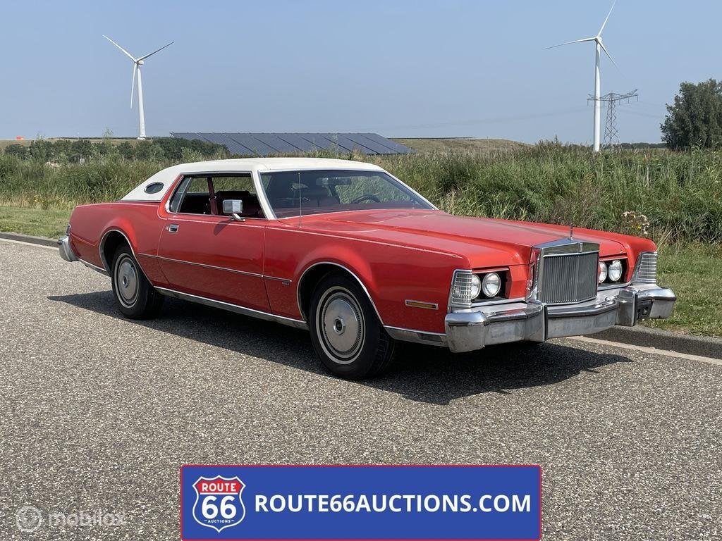 Lincoln Continental Mark IV | 1974 | Route 66 Auctions, Auto's, Oldtimers, Zwart, Bedrijf, Handgeschakeld, Overige carrosserie