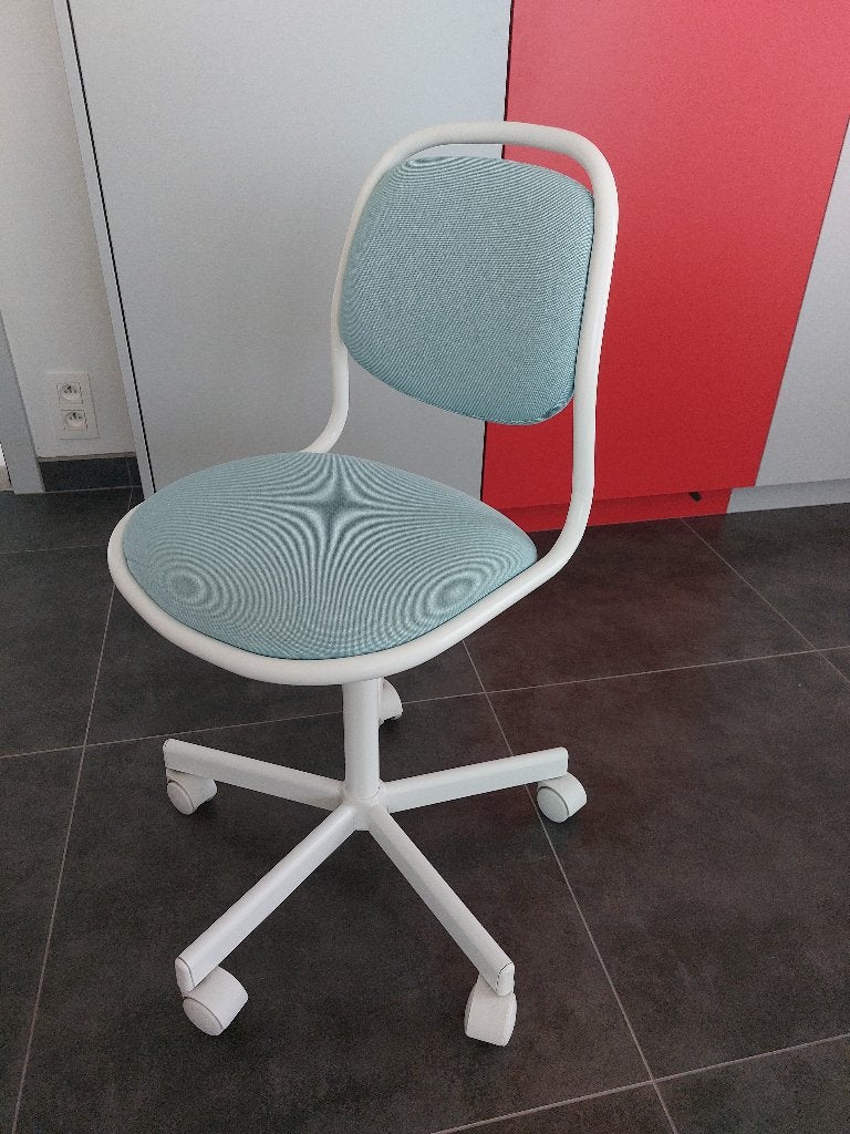 Bureaustoel, Huis en Inrichting, Bureaustoelen, Ophalen, Zo goed als nieuw, Blauw, Bureaustoel
