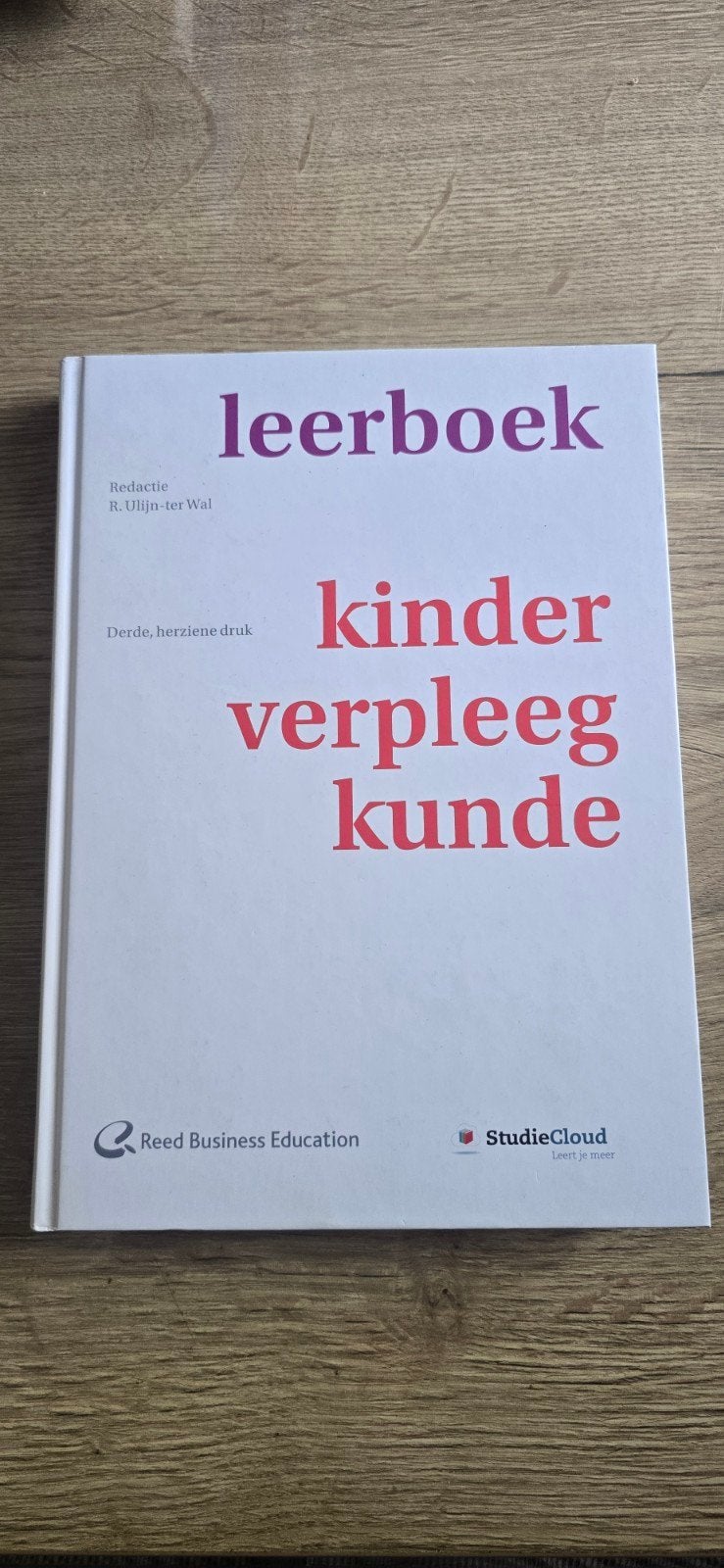 Rolinka Ulijn-ter Wal - Leerboek kinderverpleegkunde, Boeken, Ophalen of Verzenden, Rolinka Ulijn-ter Wal