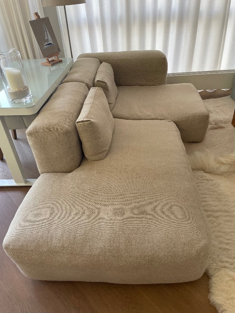 Hays Mags Soft 2,5 seat, beige Hallingdal stof, Maison & Meubles, Trois personnes, 100 à 125 cm, 200 à 250 cm, Design/modern/landelijk