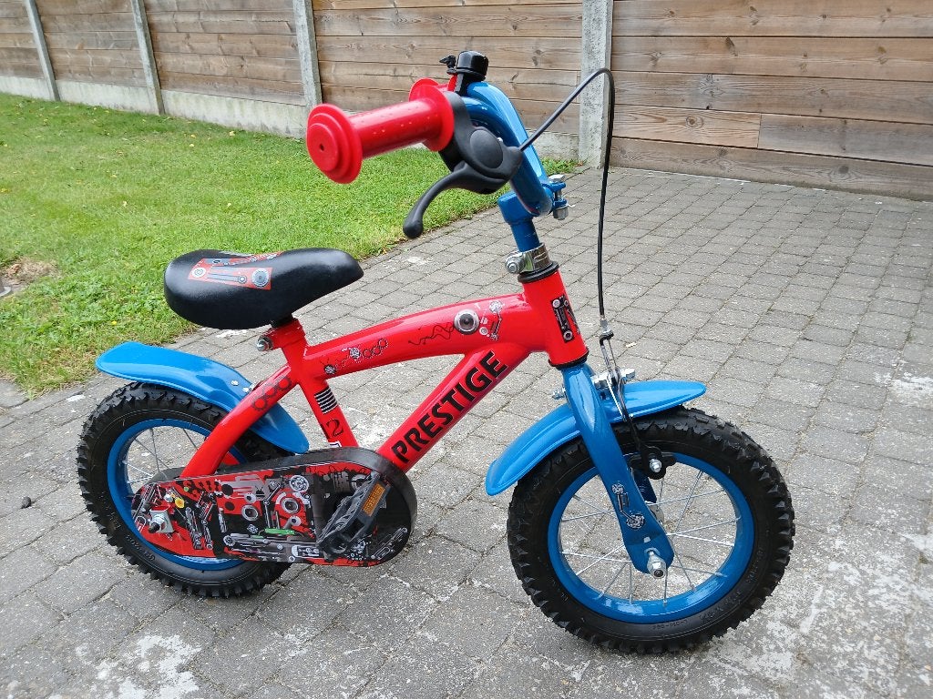 Kinderfiets PRESTIGE, Ophalen, Zijwieltjes, Velgrem, Minder dan 16 inch