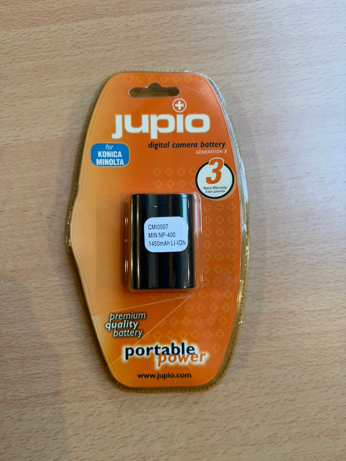 Jupio battery pack voor NP-400, Ophalen of Verzenden, Nieuw