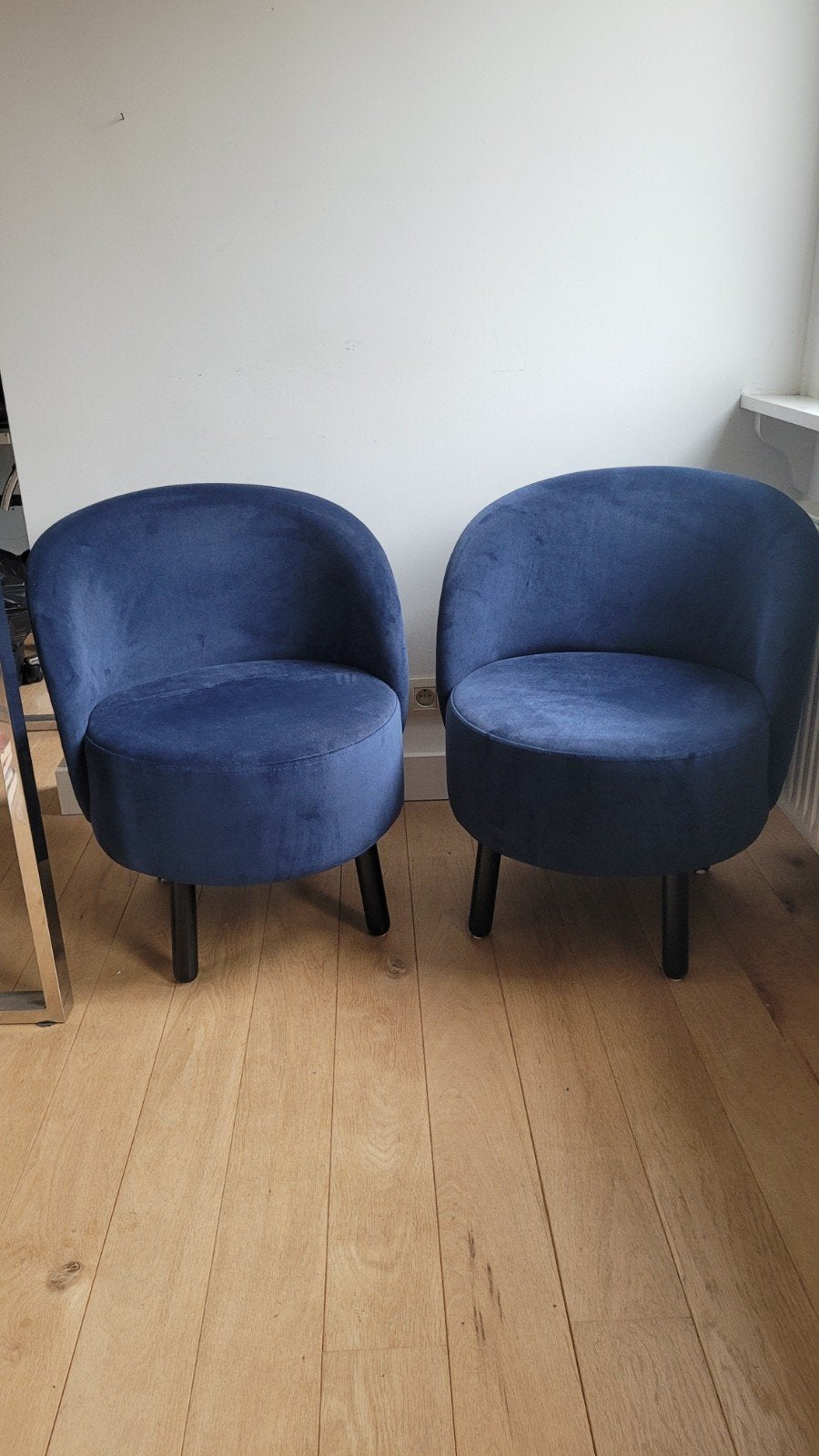 petit fauteuil bleu pétrole, Maison & Meubles, Moins de 75 cm, Comme neuf, Enlèvement, 50 à 75 cm