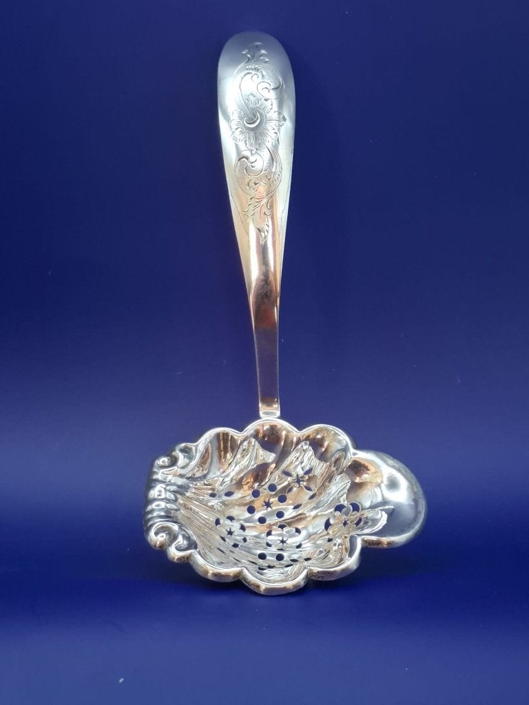 Cuillère à sucre hollandaise en argent, style Biedermeier, Antiquités & Art, Enlèvement ou Envoi, Argent