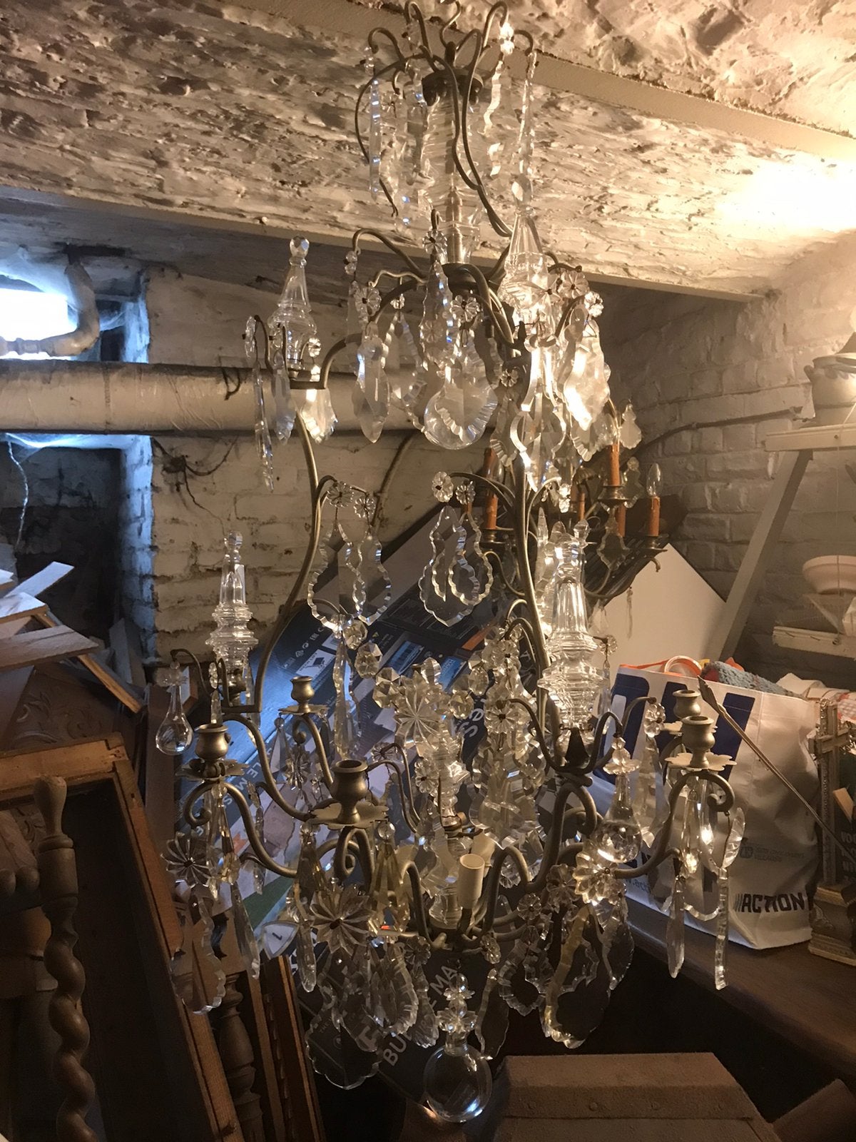 Grand lustre cage, Maison & Meubles, Lampes | Lustres