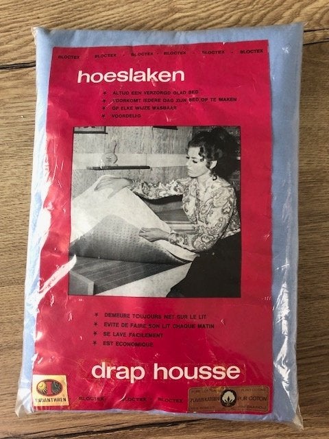" Splinternieuw hoeslaken " voor bed van 1,40 m, Huis en Inrichting, Slaapkamer | Beddengoed, Blauw, Hoeslaken of Sloop, Ophalen of Verzenden