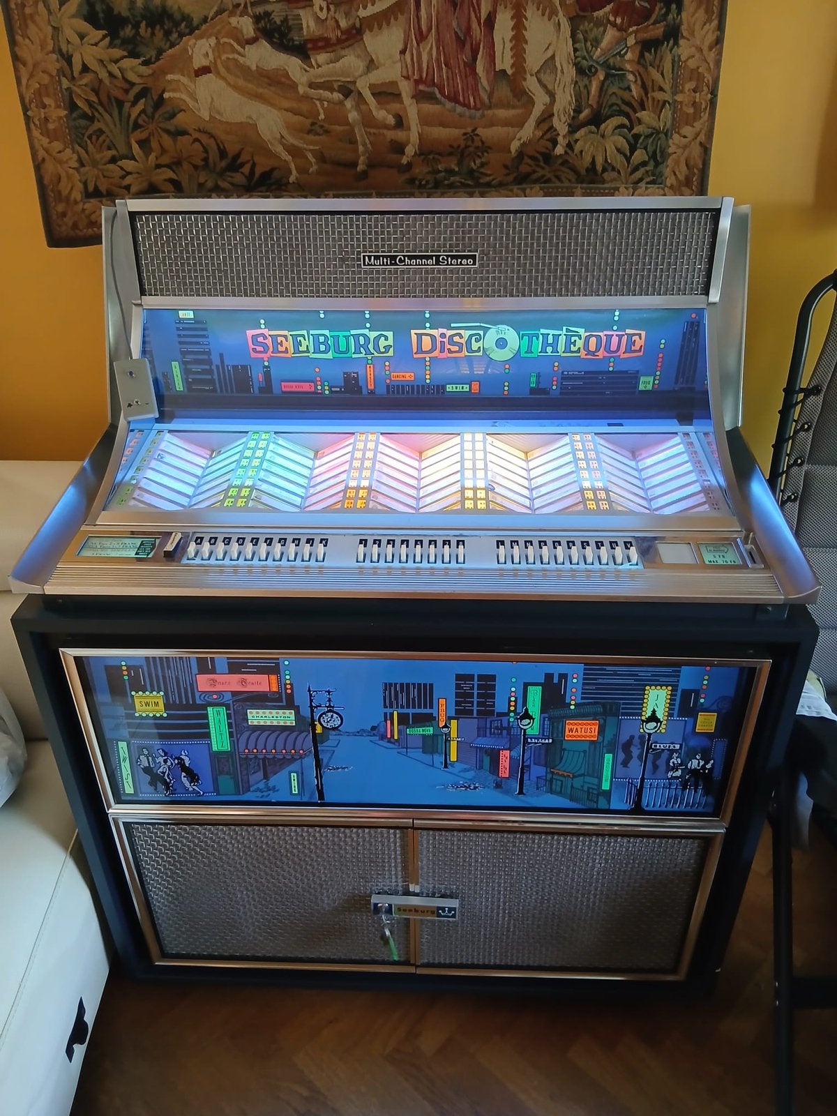 Seeburg discotheque, Ophalen, Zo goed als nieuw, Seeburg