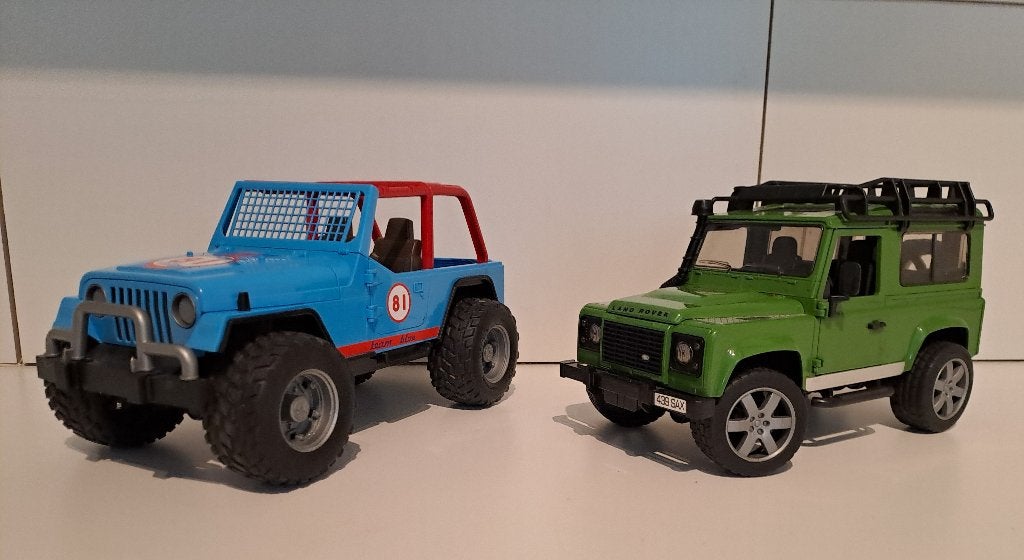 Bruder Land Rover en Jeep, Ophalen, Zo goed als nieuw