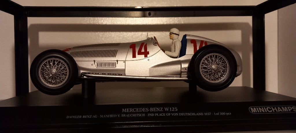 1/18 MERCEDES-BENZ W125 2nd GERMAN F1 GP 1937 Minichamps, Enlèvement ou Envoi, Neuf, Voiture, MiniChamps