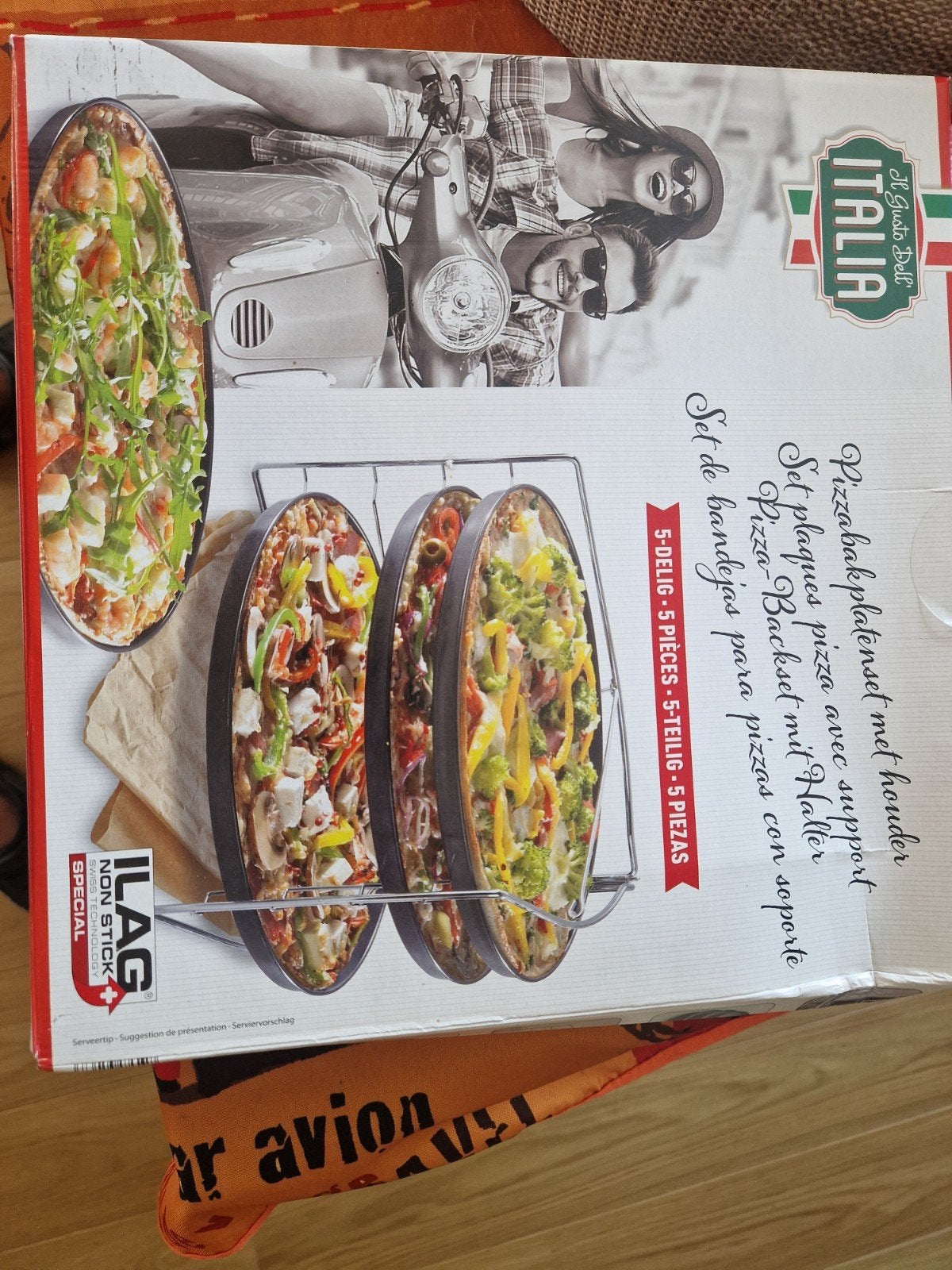 Set de plaques pizza avec support, Enlèvement