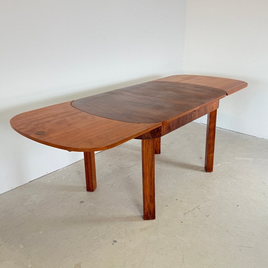 Ruscheweyh Design Eettafel – Uitschuifbaar – Art Deco, Antiek en Kunst, Ophalen of Verzenden