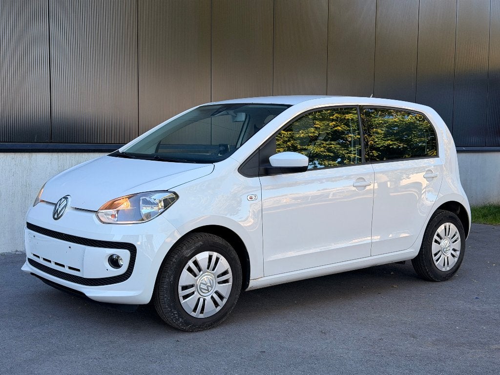 VW up! 1.0i Benzine 4/5d * Airco * Navi * Cruise * PDC, Stof, Verwarmde buitenspiegels, Wit, Bedrijf