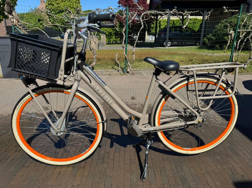 Gazelle transportfiets, Fietsen en Brommers, Ophalen, Velgrem, Versnellingen, Gazelle