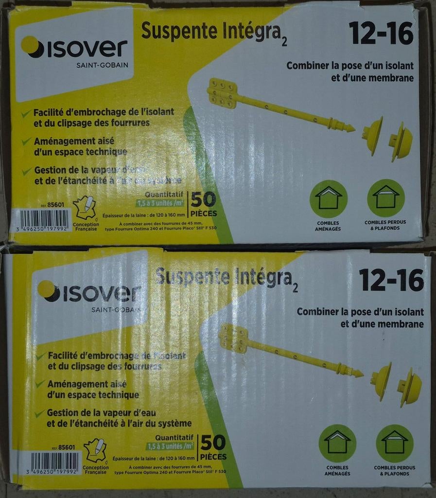 Set van 2 complete isover integra 2 hangboxen, Ophalen of Verzenden