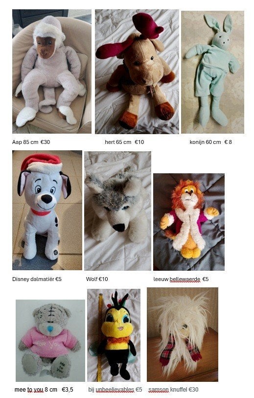 knuffels disney, Me to you, ea, Enfants & Bébés, Jouets | Peluches, Disney, Disney, Enlèvement ou Envoi, Singe