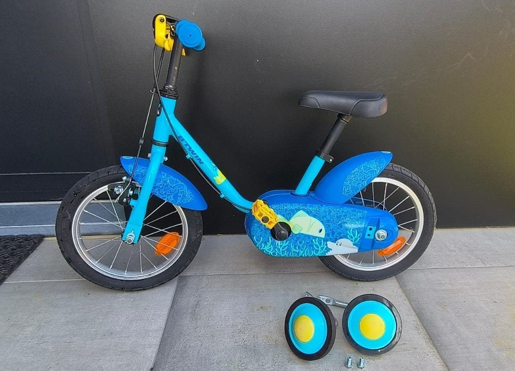Kinderfiets 12 inch (22 cm) inc. zijwieltjes, Fietsen en Brommers, Ophalen, Zijwieltjes, Gebruikt, Velgrem