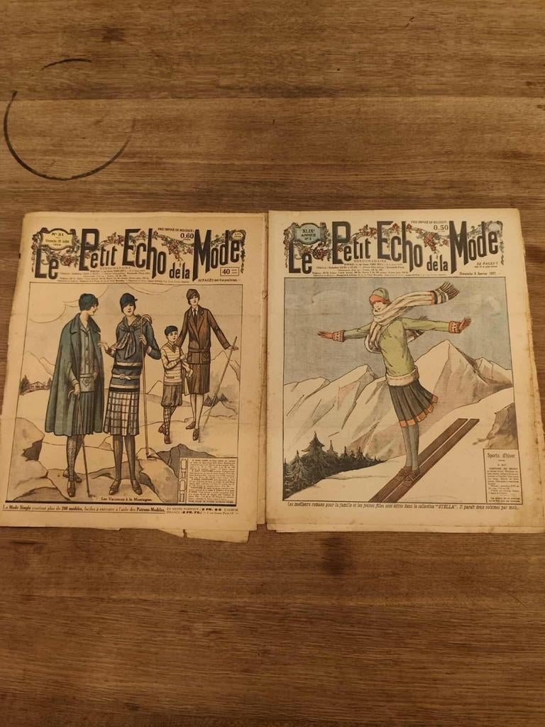 Le petit echo de la mode -42 tijdschriften, Antiek en Kunst, Antiek | Boeken en Manuscripten, Ophalen