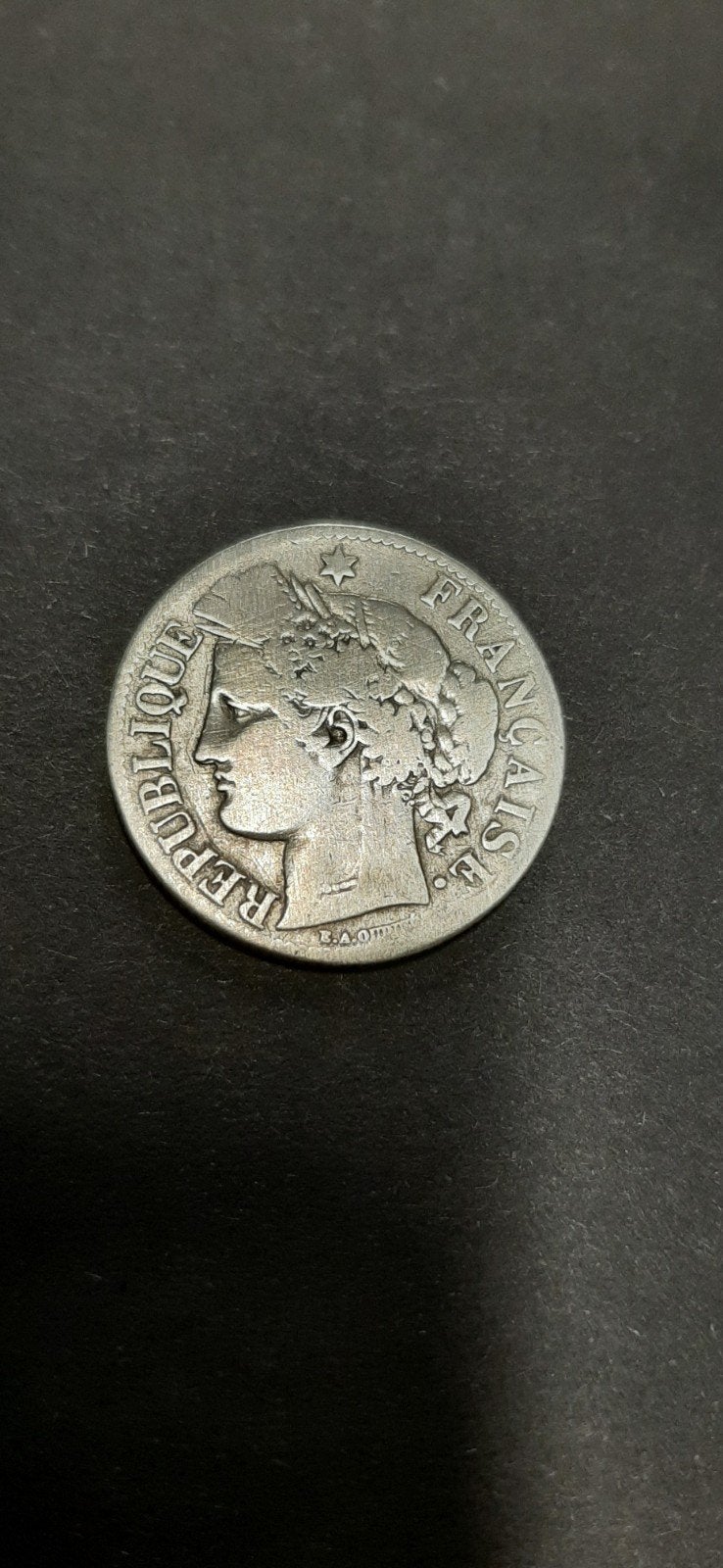 2 Francs Cérès 1872 K Bordeaux Zilver, Ophalen, Zilver, Zilver