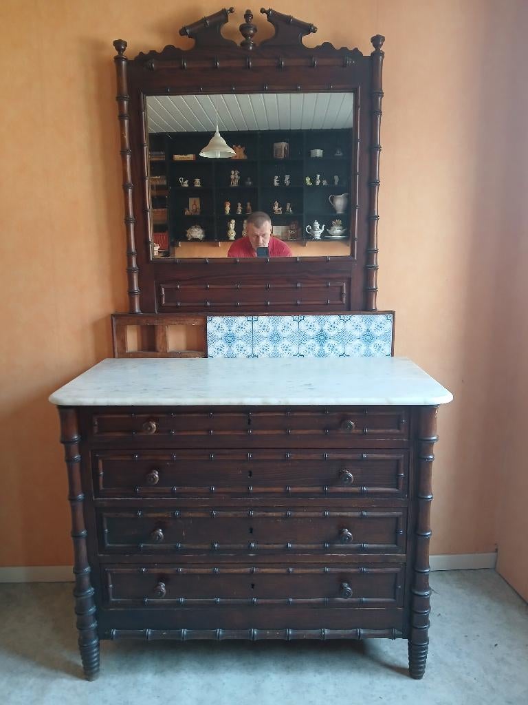 commode franse faux bamboo, Ophalen