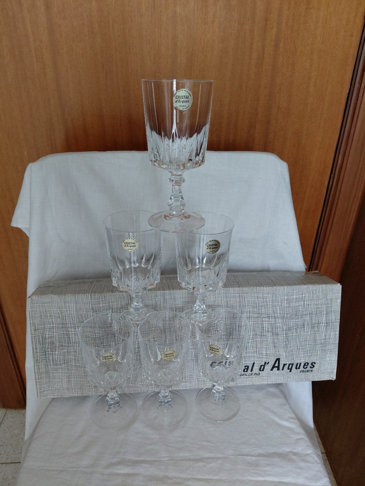 Verre à eau cristal d’Arques 25 cls, Antiquités & Art, Antiquités | Verre & Cristal, Enlèvement ou Envoi