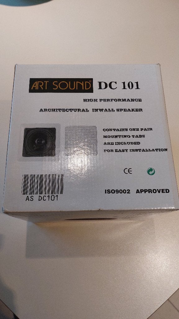 ART SOUND DC101 luidspreker Two Way Speaker inbouw, Enlèvement, Comme neuf, 60 à 120 watts, Haut-parleur central