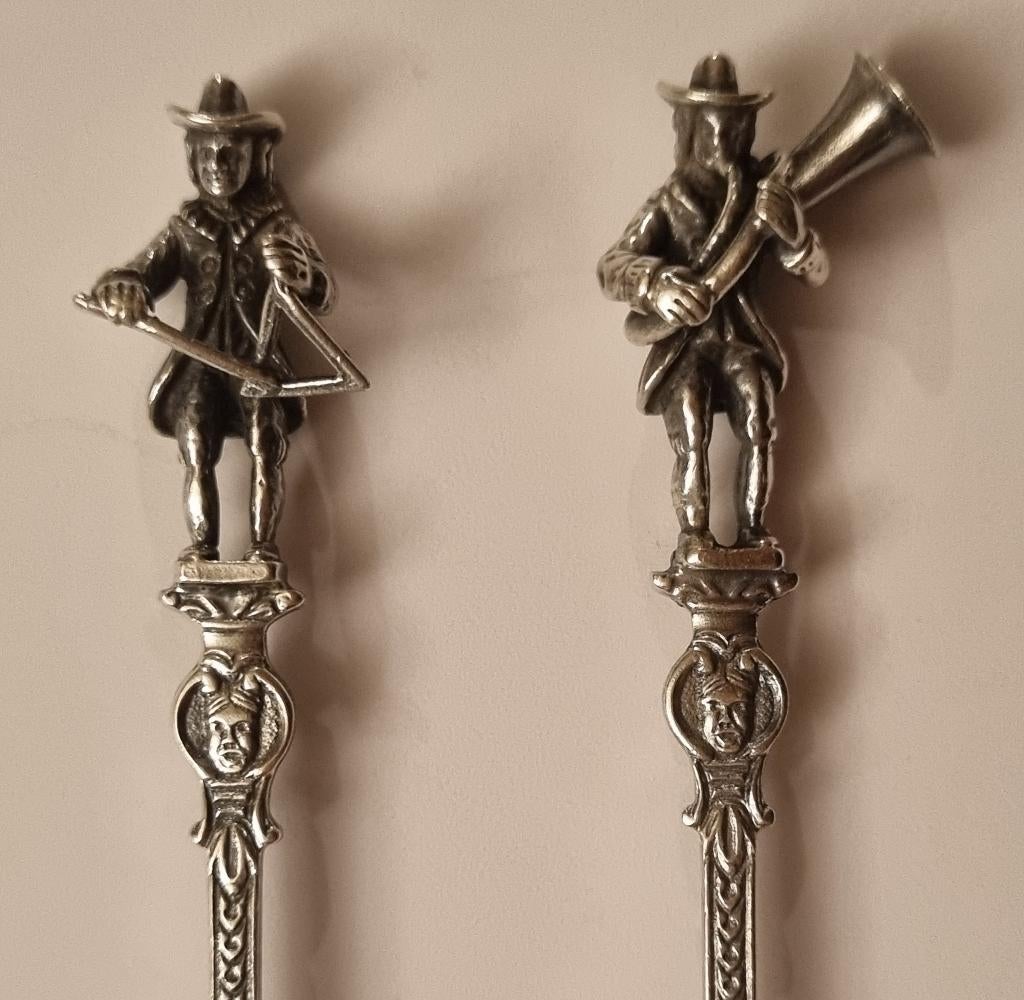 Vintage NIEKERK Lepeltjes Holland Silverplate Lepel Figuren, Antiek en Kunst, Antiek | Bestek, Ophalen of Verzenden