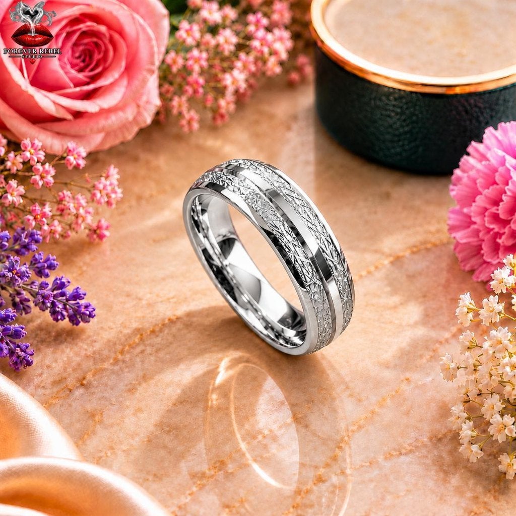 Wolfraam Trouwringen - Isla Moonforge Zilver - Diverse Maten, Overige materialen, Verzenden, Nieuw, Dame of Heer