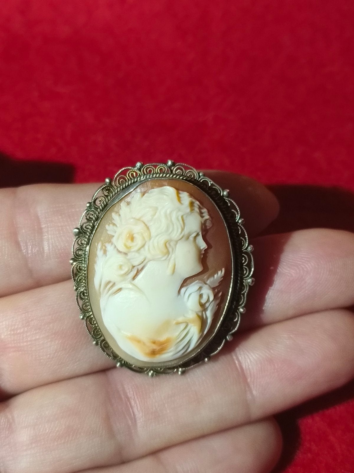 broche camée ancienne, Bijoux, Sacs & Beauté, Enlèvement, Autres matériaux, Broche