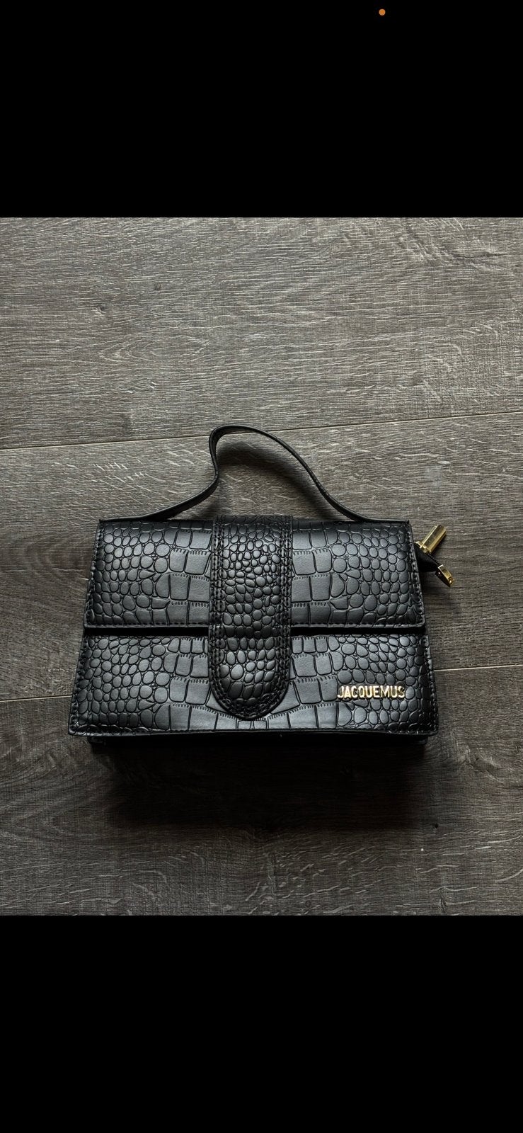 Sac à main Jacquemus Le Bambino, Enlèvement ou Envoi, Comme neuf, Noir, Cuir