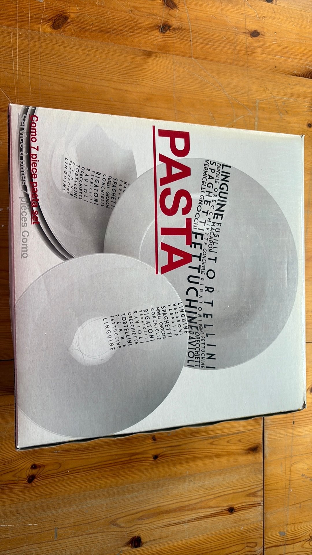 Pastaset, Ophalen