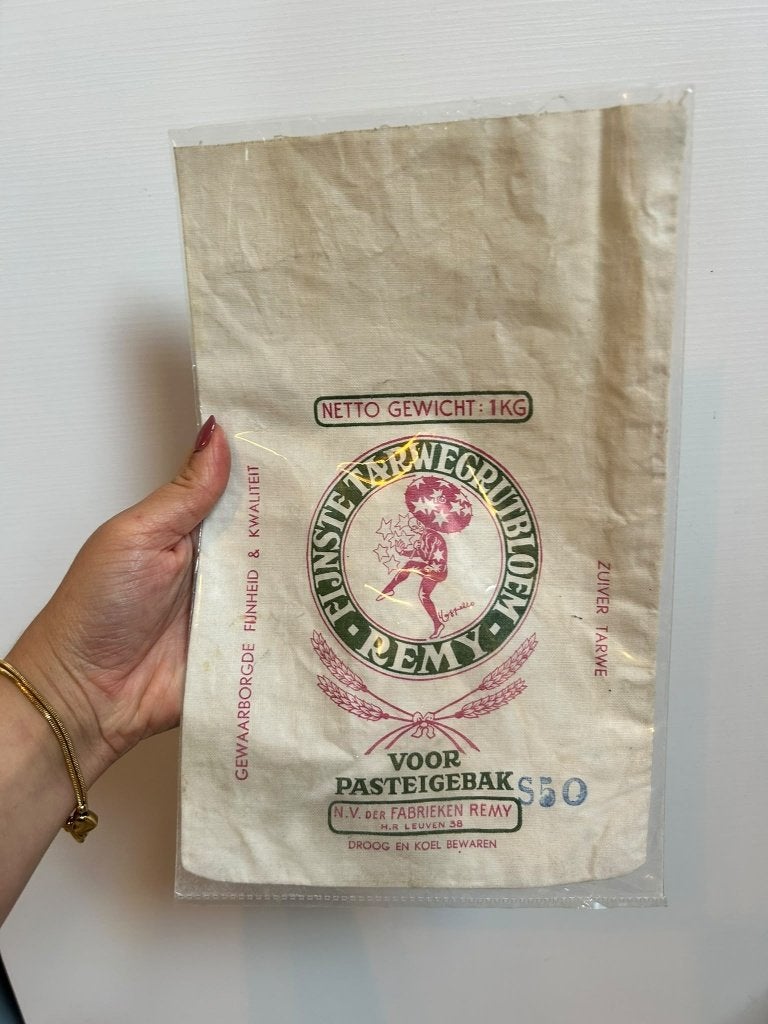 Sac à farine vintage — Remy Leuven (1 kg), Enlèvement ou Envoi, Comme neuf, Emballage