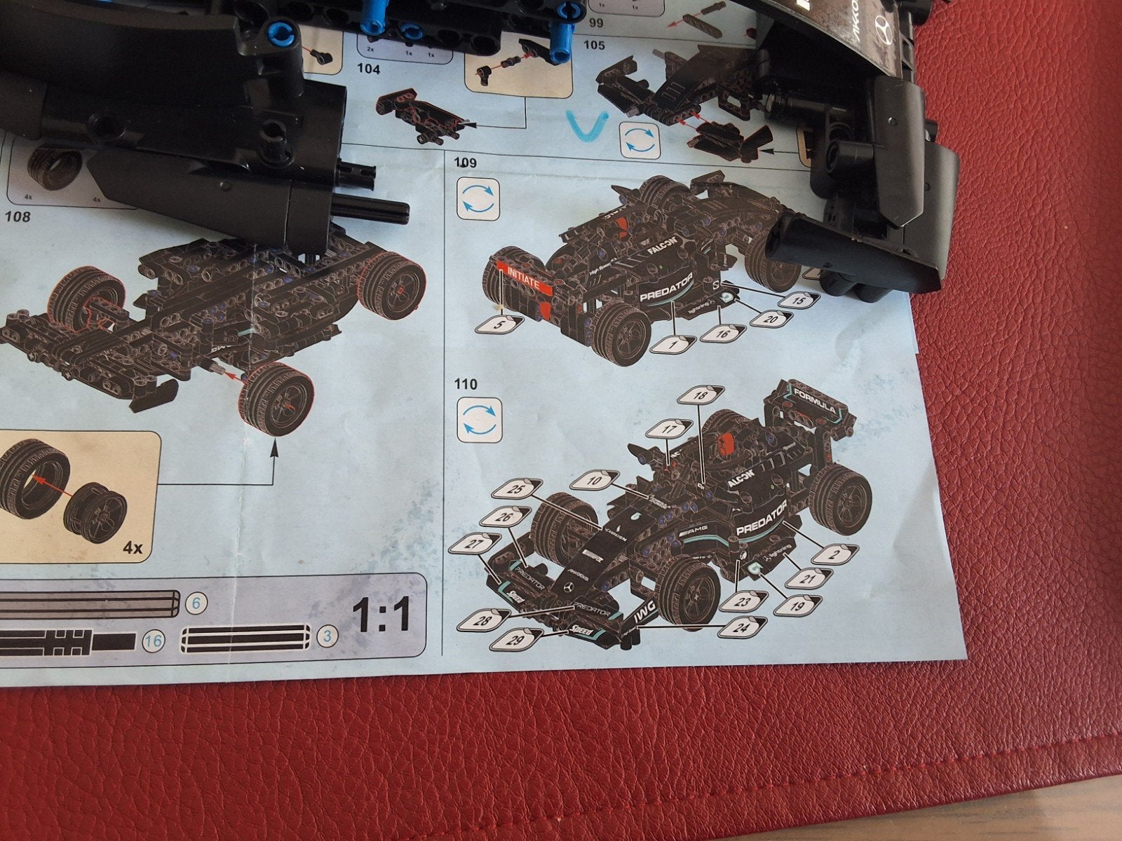 Racewagen ( lego technic), Ophalen