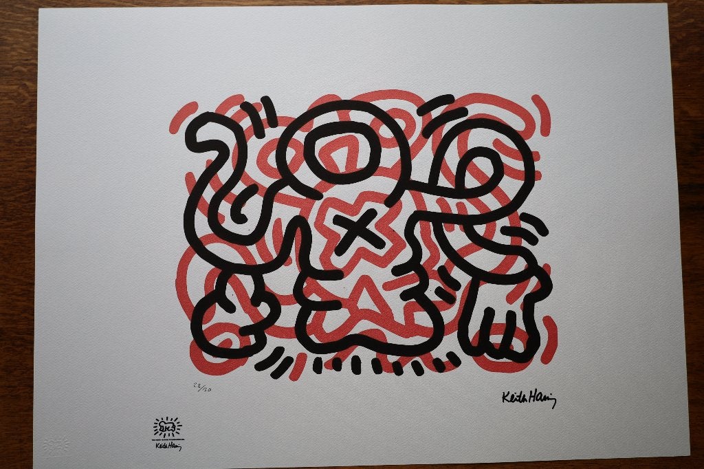 Keith Haring - litho, Antiek en Kunst, Kunst | Litho's en Zeefdrukken, Ophalen of Verzenden