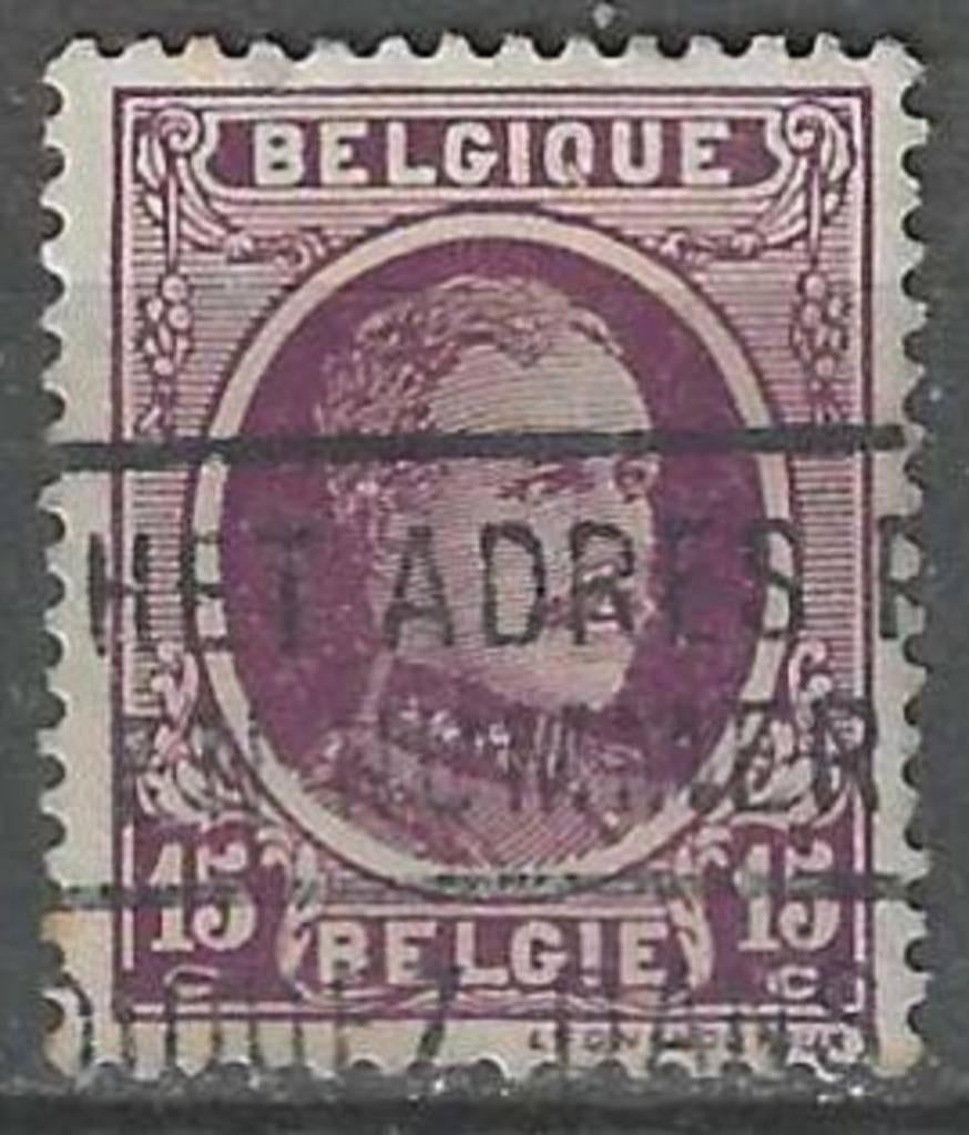 Belgie 1921/1927 - Yvert/OBP 195 - Koning Albert I. (ST), Verzenden, Gestempeld, Gestempeld, Koninklijk huis