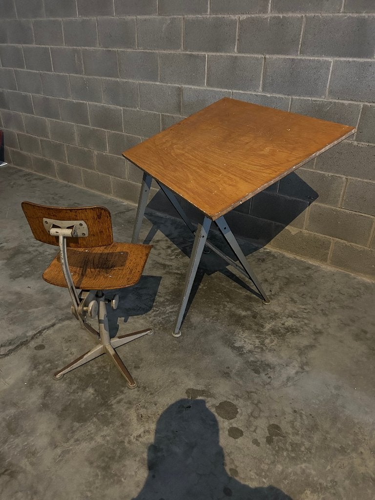Friso Kramer tekentafel in mooie vintage staat(6 stuks), Collections, Enlèvement, Utilisé