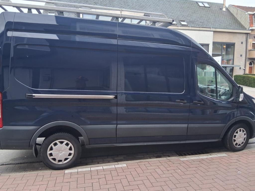 Ford Transit L3H3–2017–95.000 km–Euro 6, Auto's, Euro 6, Blauw, Diesel, Particulier