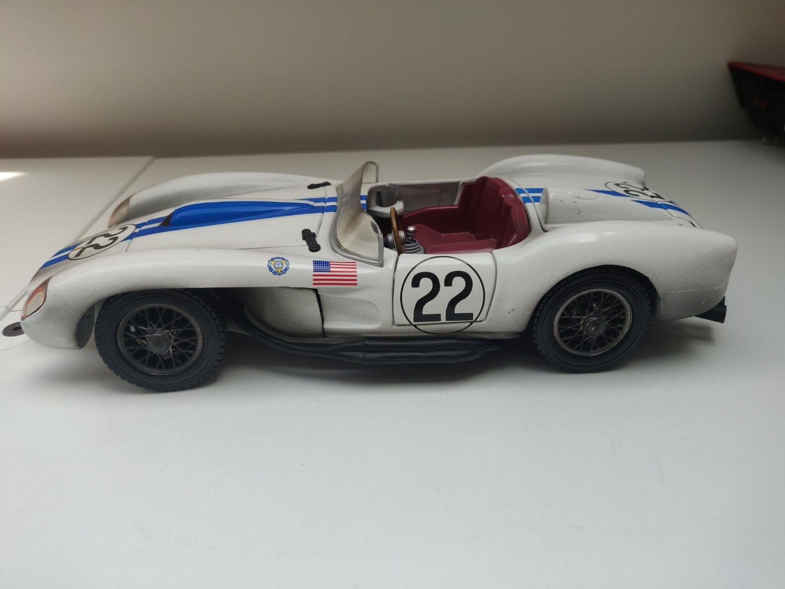 Hot Wheels 1/18 - Ferrari 250 Testa Rossa 'Lucybelle II', Ophalen of Verzenden, Zo goed als nieuw, Auto, Hot Wheels
