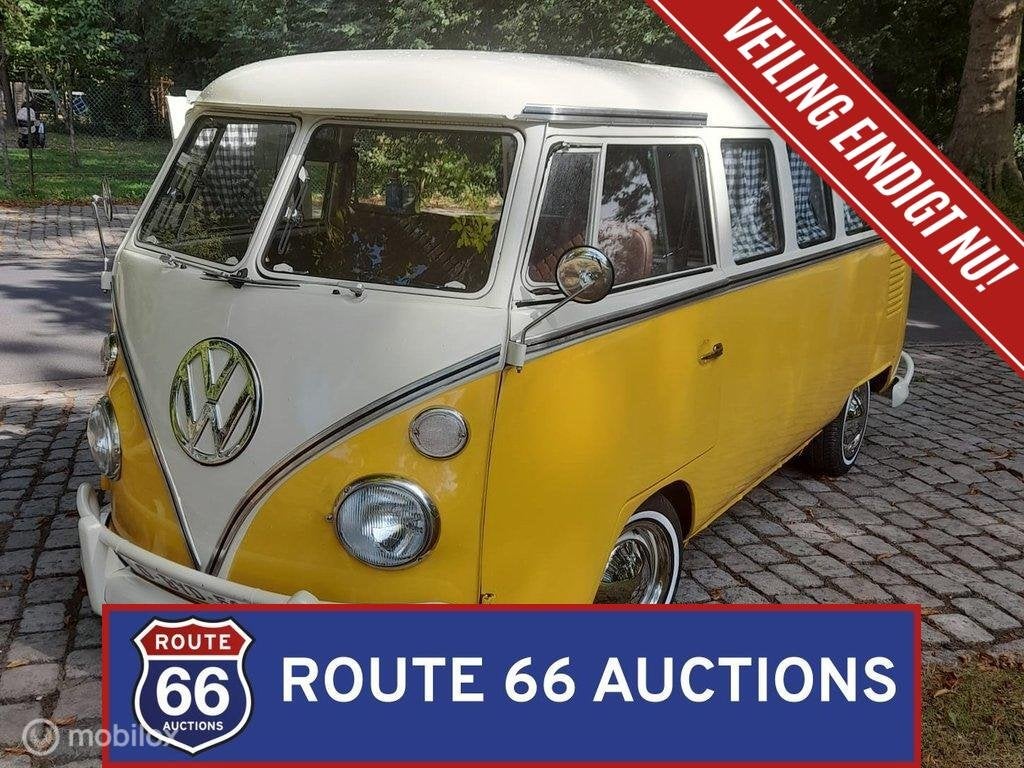 Volkswagen T1 Camper | 1974 | Route 66 Auctions, Auto's, Volkswagen, Zwart, Bedrijf, Handgeschakeld