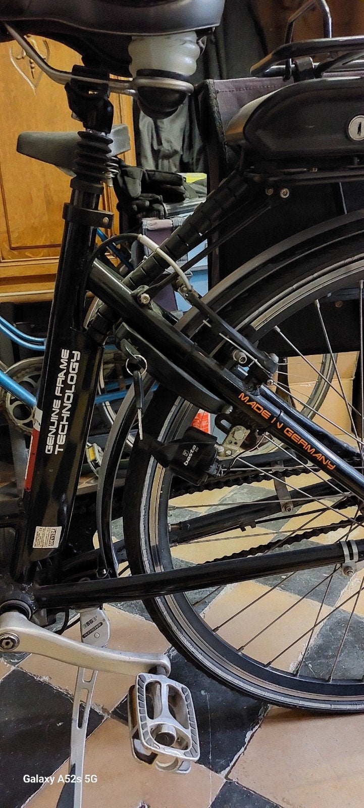 Te koop E-bike, Brugge  zwart, curtis in motion. 7 fitessen,, Ophalen